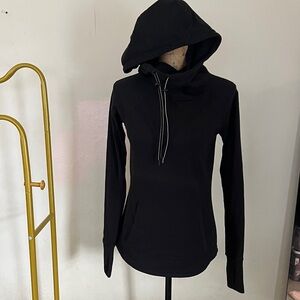Athleta Black Hooded Sweatshirt